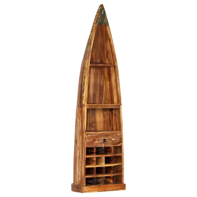 Zdjęcie produktu dla Stojak na wino 50x40x180 cm z litego drewna z odzysku