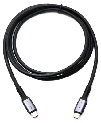 Produktbild von System-S Thunderbolt 4 Kabel 150 cm Typ C Stecker zu Stecker Adapter 40 Gbit/s USB 4.0