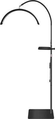 Produktbild von LED Beauty Lampe dimmbar höhenverstellbar U-Bogen Stehlampe mit Ablage Kosmetik Tattoo wimpern 36W schwarz