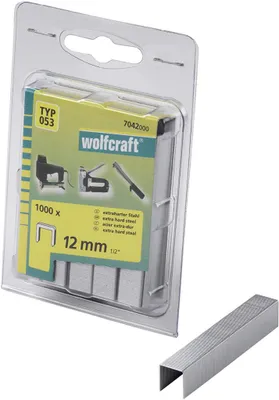 Obrázek produktu pro Wolfcraft Široké sponky do sponkovačky výška 12 mm 1000 ks  7042000