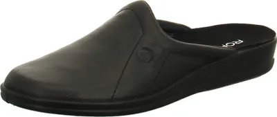 Produktbild von Rohde Herren Hausschuhe Pantoffeln Leder Lekeberg 1558-90, Größe:43 EU, Farbe:Schwarz