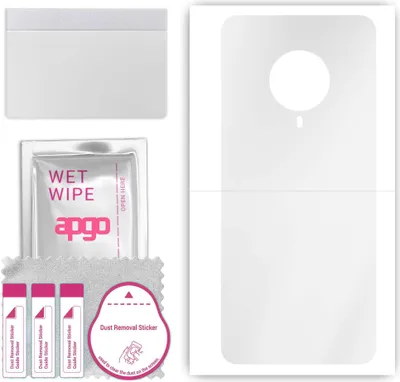 Produktbild von apgo Rückseite Schutzfolie, klar, kompatibel mit vivo S6 5G, Hinten Hydrogel-Displayschutzfolie mit Positionierhilfe, kratzfest, einfache Montage
