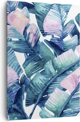 Produktbild von Bild auf Leinwand - Leinwandbild - Einteilig - Blatt Pflanze Blume - 70x100cm - Wand Bild - Wanddeko - Wandbilder - Leinwanddruck - Wanddekoration - Leinwand bilder - Wandbild - PA70x100-3949
