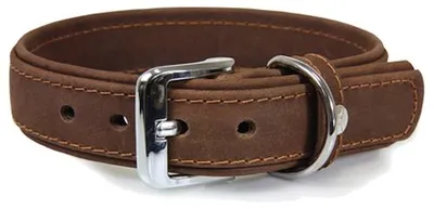 Produktbild von Das Lederband Hundehalsband Boston mocca/mocca, Länge: 70 cm / Breite: 40 mm