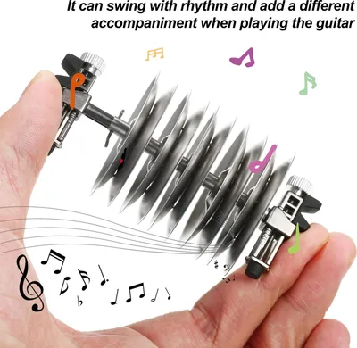 Image de tambourin à 12 cloches pour guitare, sonnerie de jeu et d'accompagnement, colliers en acier inoxydable pour 40/41 pouces