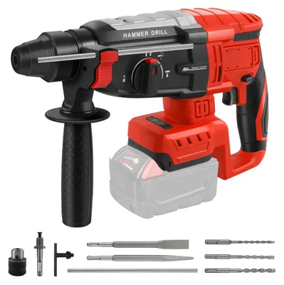 Obrázok produktu pre Akumulátorový príklepový vŕtací skrutkovač, 18 V, SDS Plus, 2,6 J, 1250 W