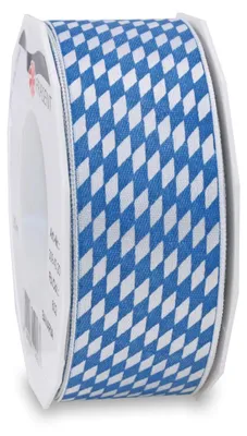 Productafbeelding van Lint - Wit/Blauw - 40 mm - 20 m