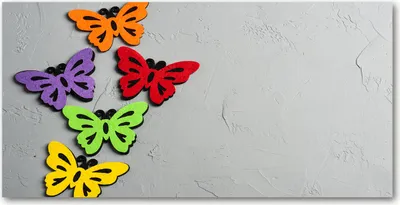 Produktbild von Tulup® Leinwandbild - 140x70 cm - Wandkunst - Drucke auf Leinwand - Leinwanddruck  - Tiere - Mehrfarbig - Bunte Schmetterlinge