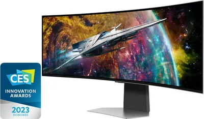 Produktbild von Samsung Odyssey G9 49" OLED Dual QHD 240Hz Silber Curved Monitor (2023) - LS49CG950SUXEN