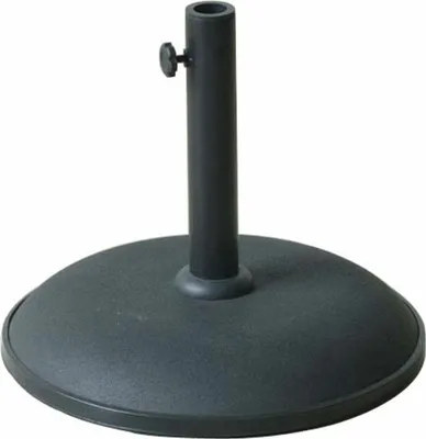 Image de Marbueno Base de parasol Rond Béton 41,5x35 cm 15KG Noir Jardin Terrasse