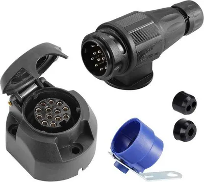 Produktbild von Famanu 13-poliger Anhängerstecker und Steckdose - wasserdicht
