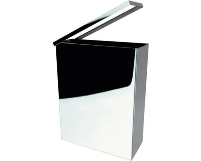 Immagine prodotto di Pattumiera quadrata in acciaio inox 25l