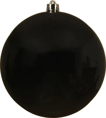 Produktbild von Weihnachtskugeln Kunststoff 14cm 1 Stück - Schwarz