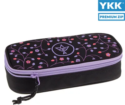 Produktbild von Ars Una Schlamper-Etui Flowers - Blumen, violett-schwarz, für Mädchen