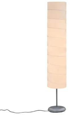 Image de Lampe sur pied - Hauteur : 121 cm - Structure en fer - Base stable - Interrupteur au pied - Couleur : vert olive