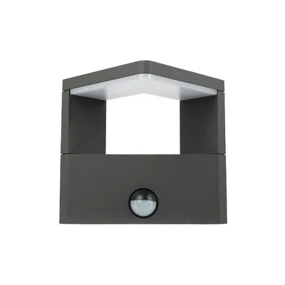 Productafbeelding van HEITRONIC LED wandlamp met bewegingsmelder, BONITA, buitenwandlamp, zwart, met sensor