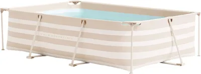 Produktbild von Swim Essentials Rahmenpool beige, 260 x 160 x 65 cm | Swimming Pool Planschbecken Schwimmbecken