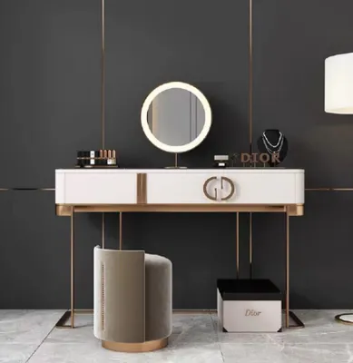 Image de Coiffeuse Table de chevet Make-up Table Console Chambre Commode Consoles Nouveau