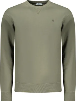 Produktbild von Grünes Herren-Sweatshirt ohne Reißverschluss - Gefüttert & Bestickt