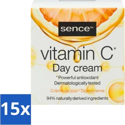 Obrázek produktu pro Sence - Vitamin C - Denní krém - Rozjasněná pleť - 50 ml - Cenově výhodné balení - 15 kusů