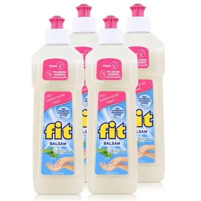 Produktbild von fit Spülmittel Balsam 500ml - Mit Aloe Vera und Pflegeprotein (4er Pack)