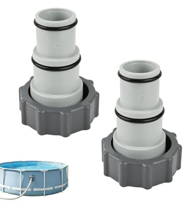 Obrázek produktu pro Adaptér pro hadici, typ A, pro bazén, 32/38 mm, závitový, náhradní konektor, plast, sada 2 kusů