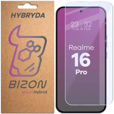 Produktbild von Flexibles Hybridglas für Realme 16 Pro 5G, Bizon Hybrid Mule