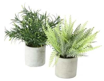 Image de Boltze Home Plante artificielle romarin ou fougère