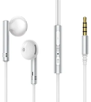 Produktbild von Joyroom Wired Series Jr-Ew06 Kabelgebundene Kopfhörer Aus Metall – Silber-Weiss