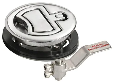 Image de Fermeture de trappe AISI316 sans serrure Ø90 mm , 1 pièce