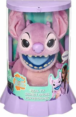Image de Disney Real Fx Angel Puppetronic Teddy Bear Pink Pink Taille unique