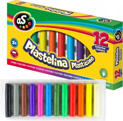 Produktbild von AS Plastilin (Astra) 12 Farben AS 303219003