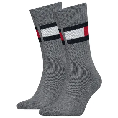 Obrázok produktu pre Tommy Hilfiger, model "Flag", sivá melírovaná farba, veľkosť EU 43-46