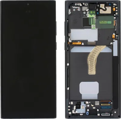 Produktbild von Samsung LCD Display Kompletteinheit GH82-27488A / GH82-27489A für Galaxy S22 Ultra 5G Schwarz / Phantom Black