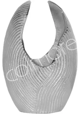 Immagine prodotto di Vaso in alluminio grezzo/nichelato, dimensioni 27x17x40