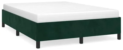 Obrázok produktu pre vidaXL Rám postele bez matraca tmavozelený 140x190 cm zamat