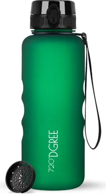 Image de Gourde uberBottle softTouch avec filtre, 1 500 ml / Vert forêt / 720DGREE