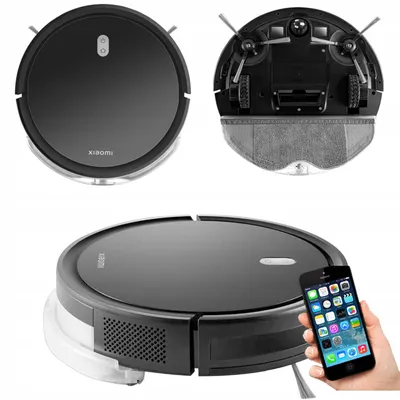 Produktbild von 2-in-1-Staubsauger XIAOMI MI ROBOT VACUUM E5 – Wischen, 110 Min., Kollisionsschutz