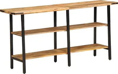 Image de Table console 140x35x70 cm bois de manguier massif