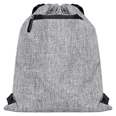 Obrázek produktu pro bag2GO DTG-15391 | Gymsac - Miami / 42 x 33 cm - Barva: Šedá melanž/černá - rozměr: 43 x 34 cm