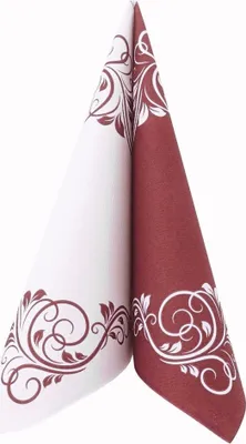 Produktbild von Airlaid Serviette Bellissima in Bordeaux, 40 x 40 cm, 50 Stück - APARTina