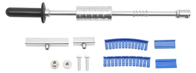Immagine prodotto di Attrezzi per la riparazione di ammaccature - Set di martelli scorrevoli - 7 pezzi - Rimozione ammaccature PDR senza verniciatura - #45 Acciaio e gomma - Zincato - Manuale