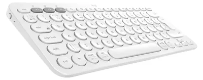 Produktbild von Logitech K380 Multi-Device, Mini, Kabellos, Bluetooth, QWERTY, Weiß