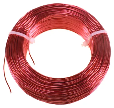 Produktbild von 120m Aluminiumdraht Ø 1mm Aludraht Basteldraht Dekodraht Schmuckdraht rot