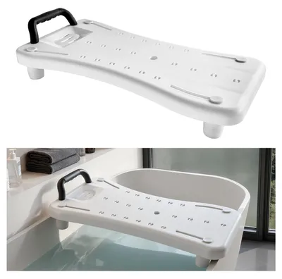 Produktbild von VEVOR Badewannenbrett bis zu 150 kg Tragkraft, Duschstuhl für Badewannen mit einer Breite (41-62 cm), Badewannensitz zum Sitzen, mit Rutschfesten Füßen für Senioren und Menschen mit Behinderung
