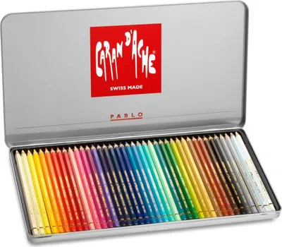 Immagine prodotto di CARAN D'ACHE 666340 Matite colorate CARAN D'ACHE PABLO, astuccio in metallo da 40 pezzi