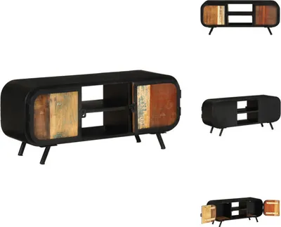 Produktbild von vidaXL TV-Schrank 110x30x45 cm Altholz Massiv - TV-Möbel