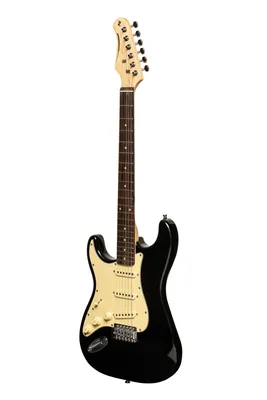 Produktbild von Stagg SES-30 BK LH Standard "S" E-Gitarre, Linkshändermodell
