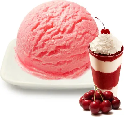 Produktbild von Amarena Kirsch Sahne Low Carb Eis Pulver Vegan Zucker-, laktosefrei 333 g