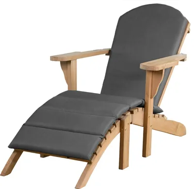 Produktbild von deVries Teakholz-Gartenlounger Woodie - uni grey